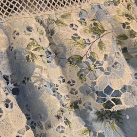 Just Me Blue Floral Midi Dress - Picture 3 of 4